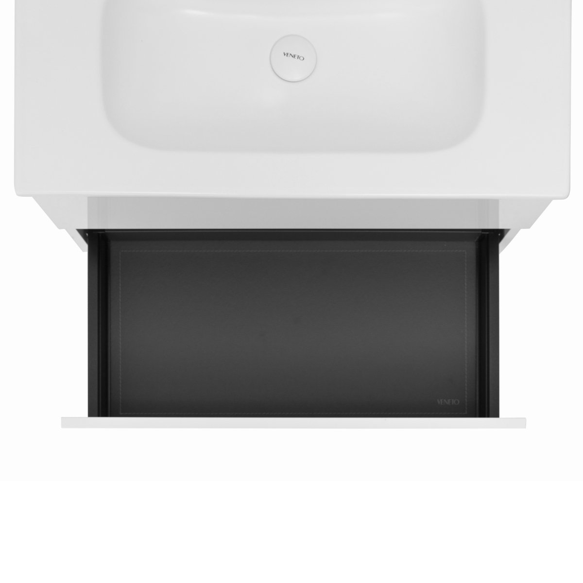 32 Inch High Gloss White Veneto Floating Bathroom Vanity