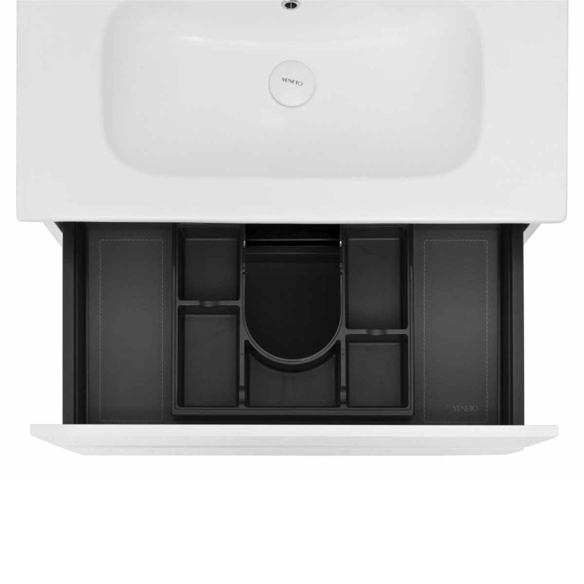 32 Inch High Gloss White Veneto Floating Bathroom Vanity