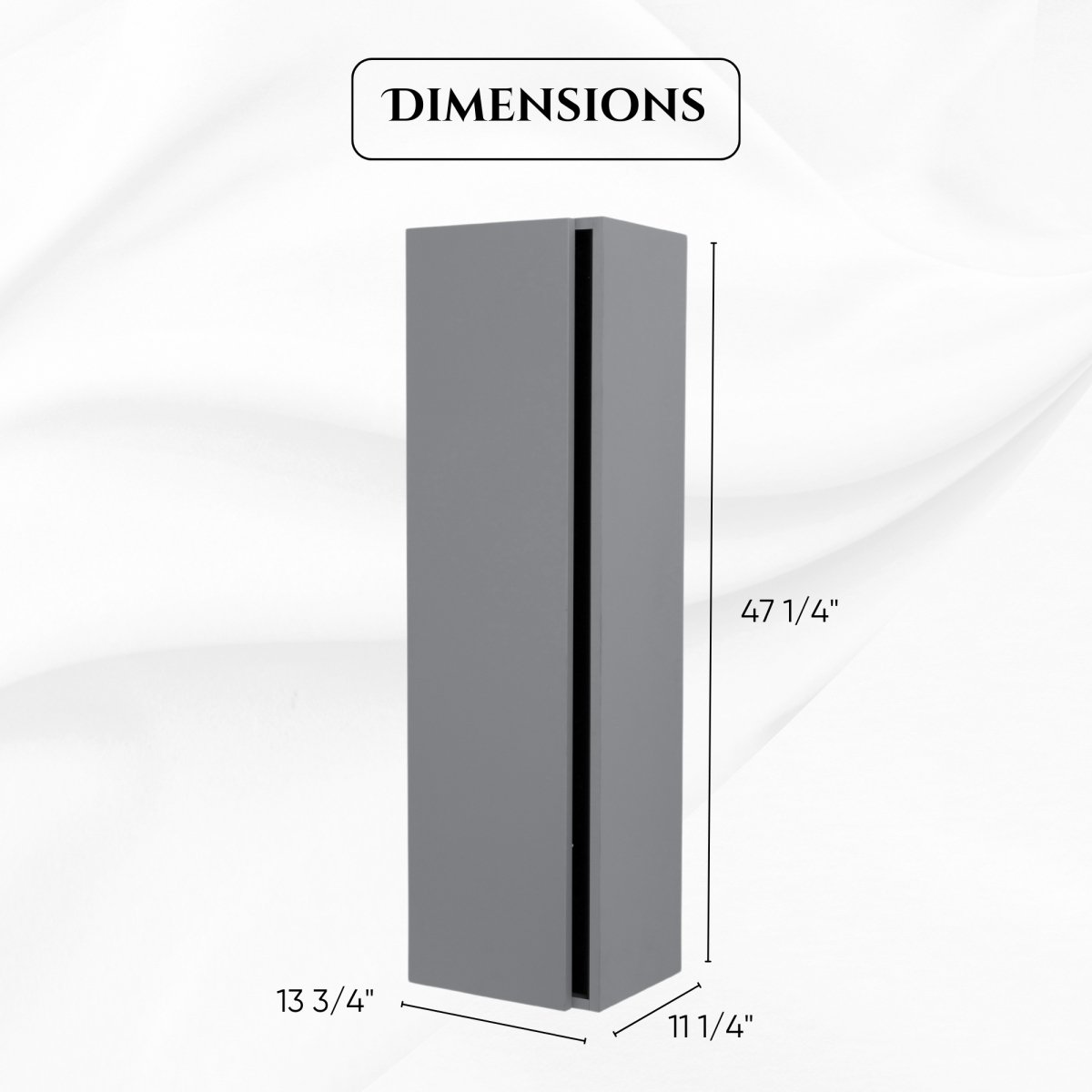 32 Inch Matte Dust Gray Veneto Floating Bathroom Vanity