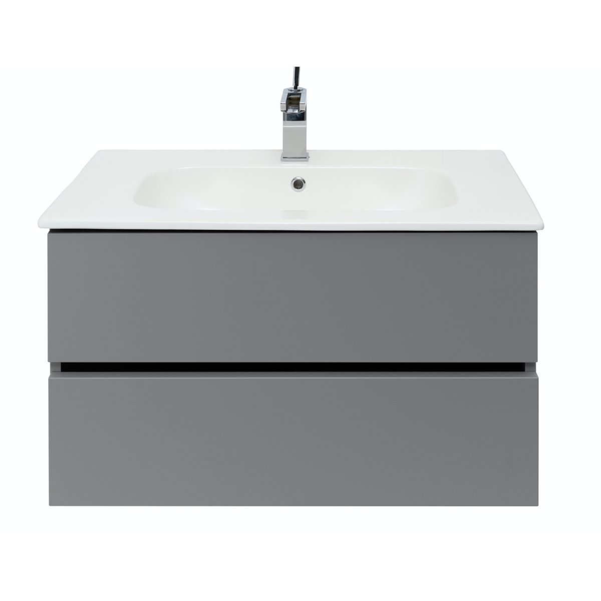 32 Inch Matte Dust Gray Veneto Floating Bathroom Vanity