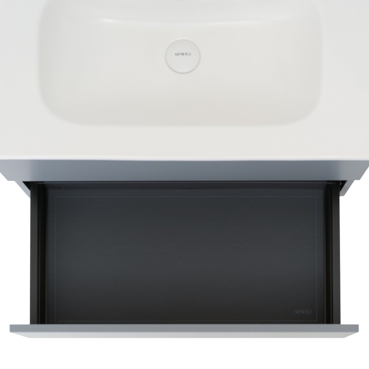 32 Inch Matte Dust Gray Veneto Floating Bathroom Vanity