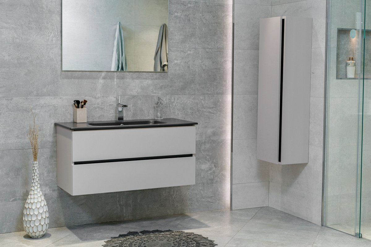 40 Inch Matte Cashmere Veneto Floating Bathroom Vanity