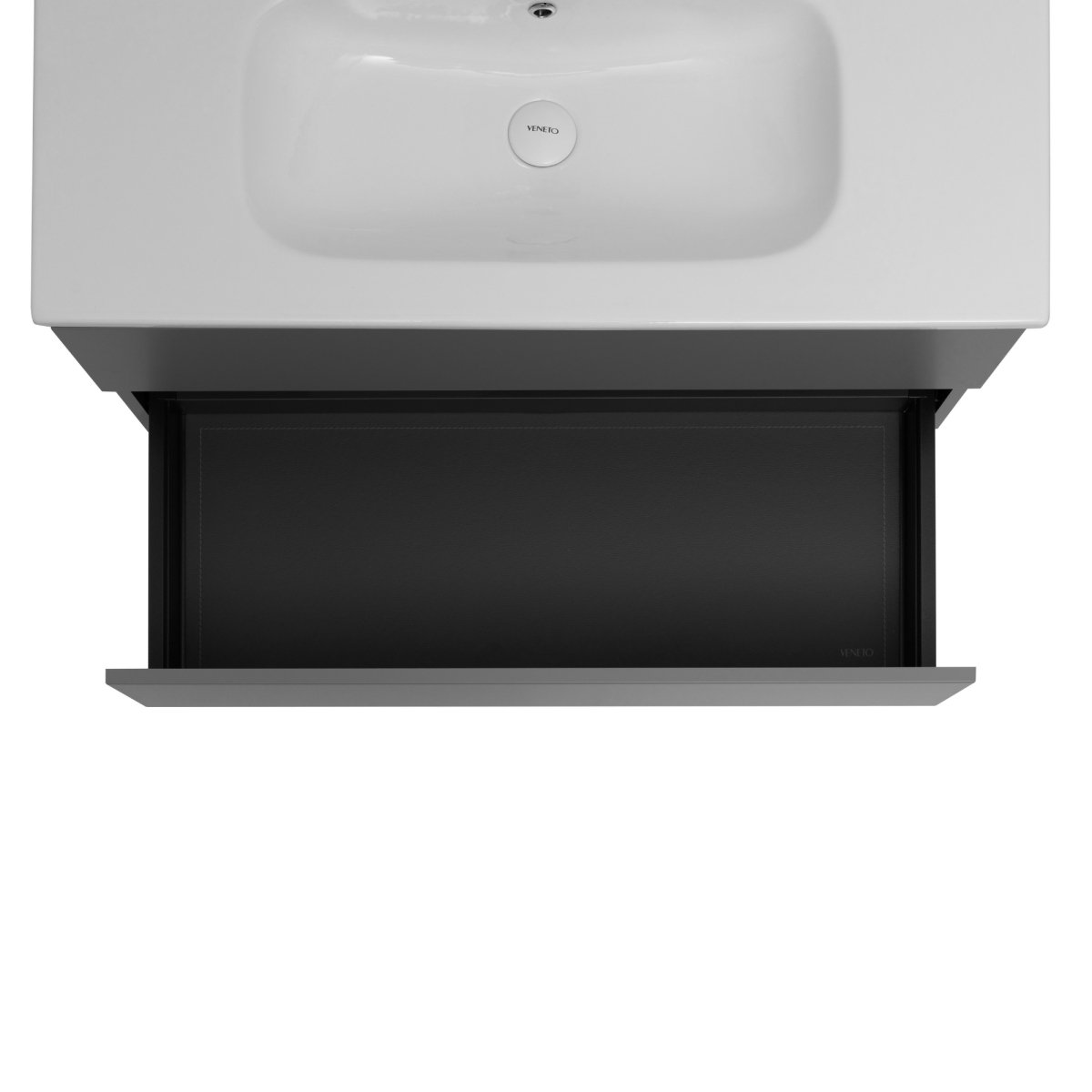 40 Inch Matte Dust Gray Veneto Floating Bathroom Vanity