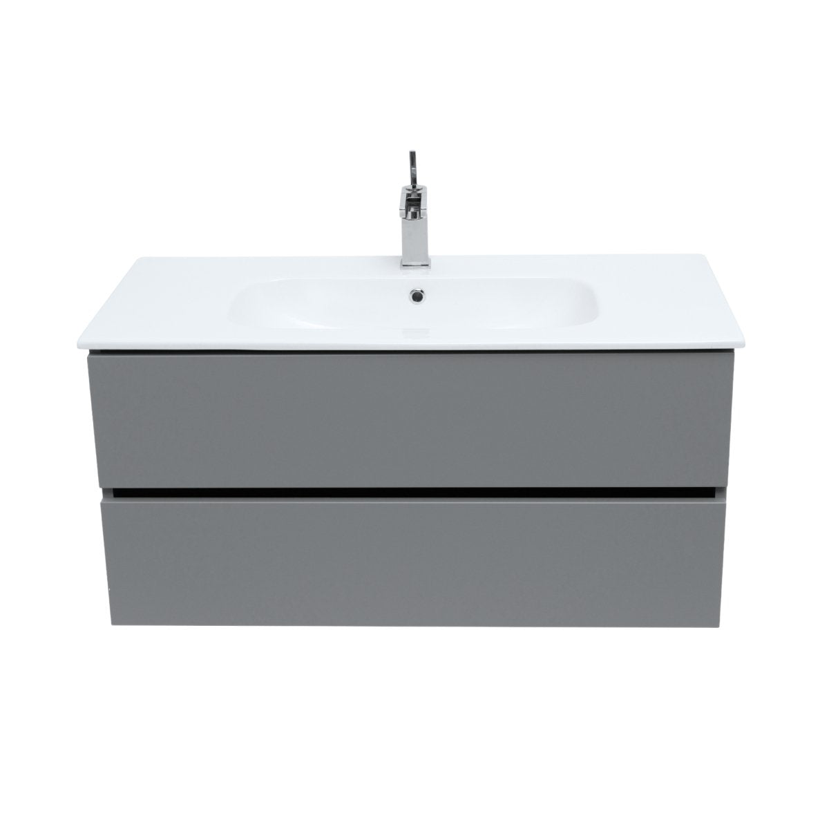 40 Inch Matte Dust Gray Veneto Floating Bathroom Vanity