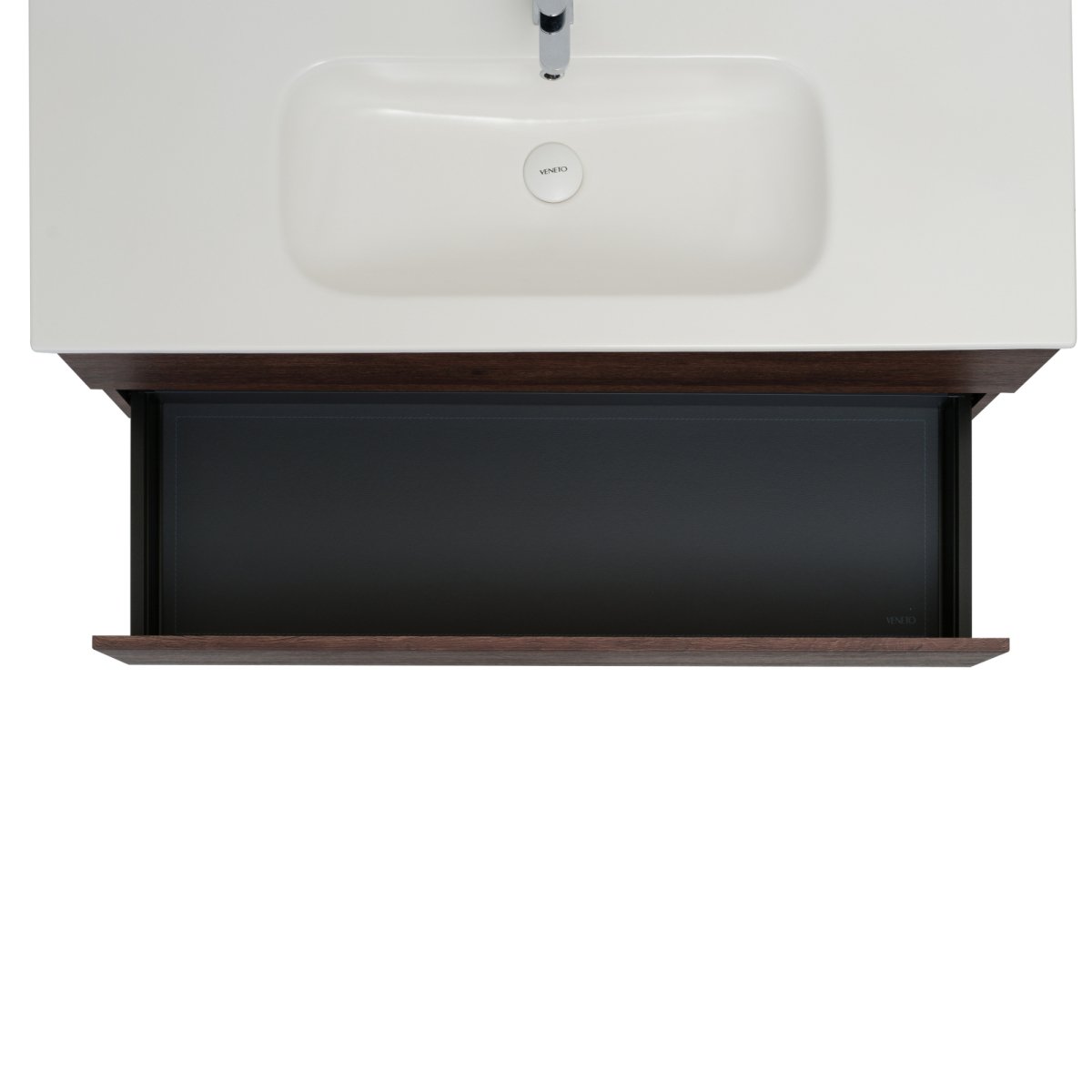 48 Inch Dark Oak Veneto Floating Bathroom Vanity