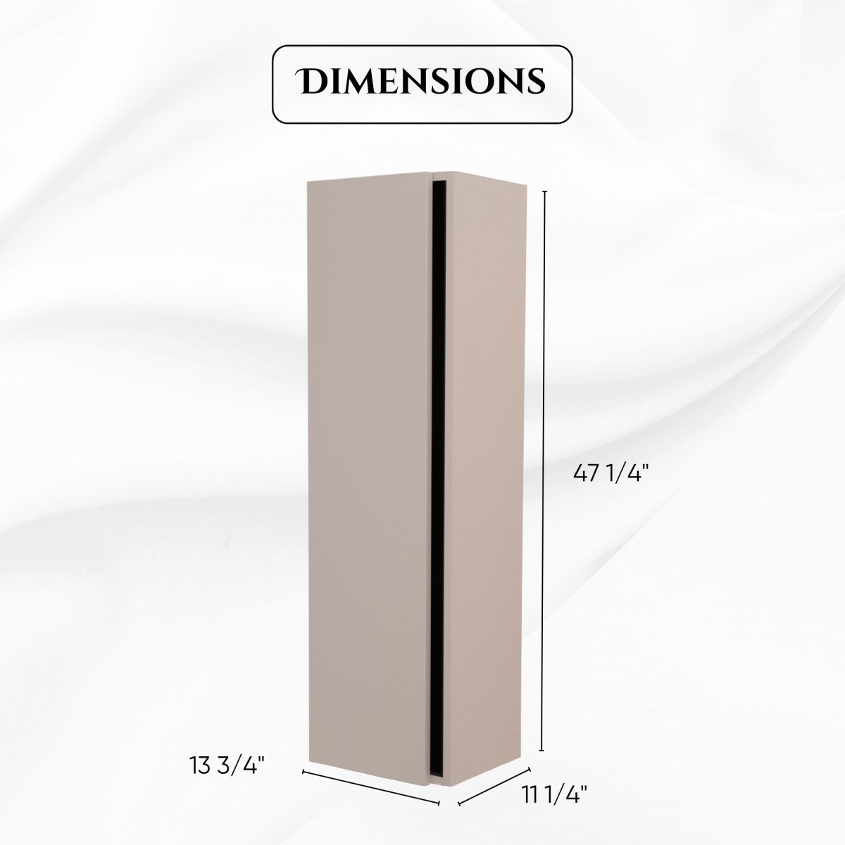 48 Inch High Gloss Capuccino Veneto Floating Bathroom Vanity