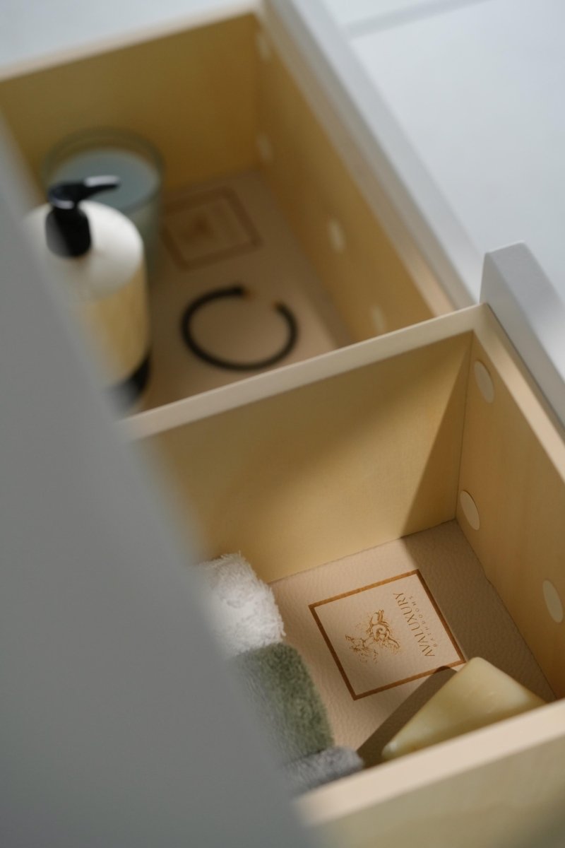 48 Inch White Selena Double Sink Bathroom Vanity - aksesuardesign