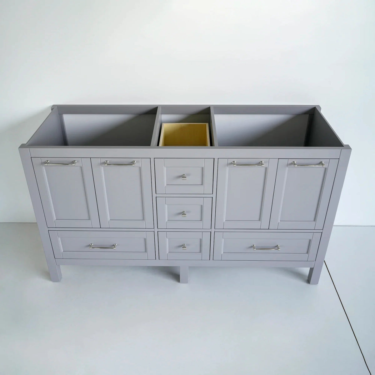 60 Inch Gray Selena Bathroom Vanity - aksesuardesign