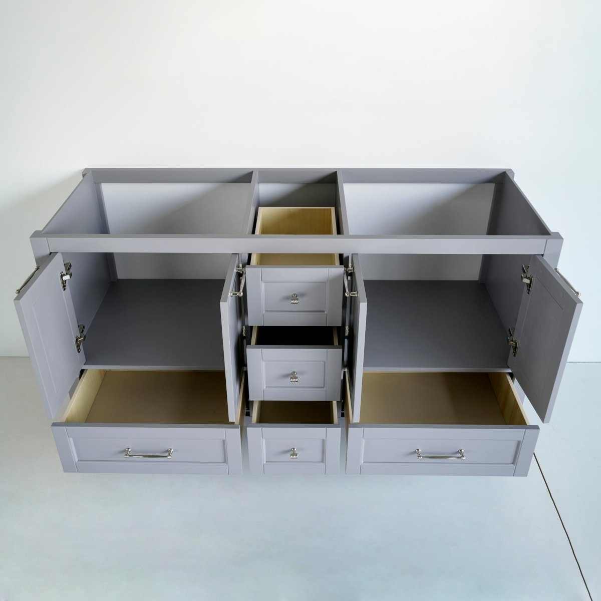 60 Inch Gray Selena Bathroom Vanity - aksesuardesign