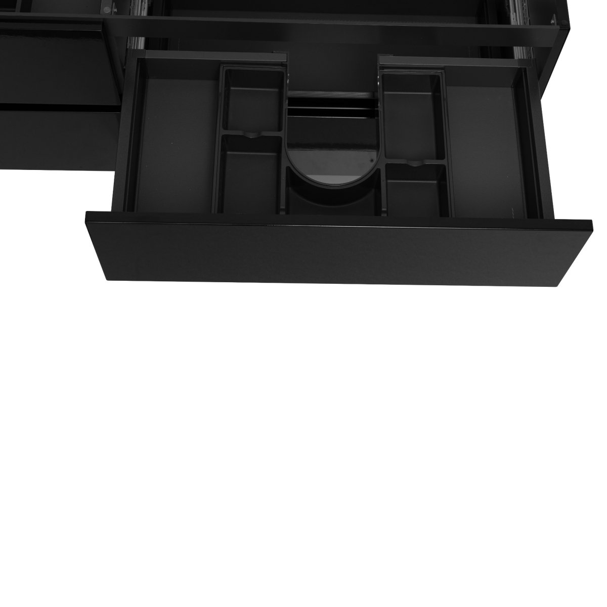 60 Inch High Gloss Black Veneto Floating Bathroom Vanity
