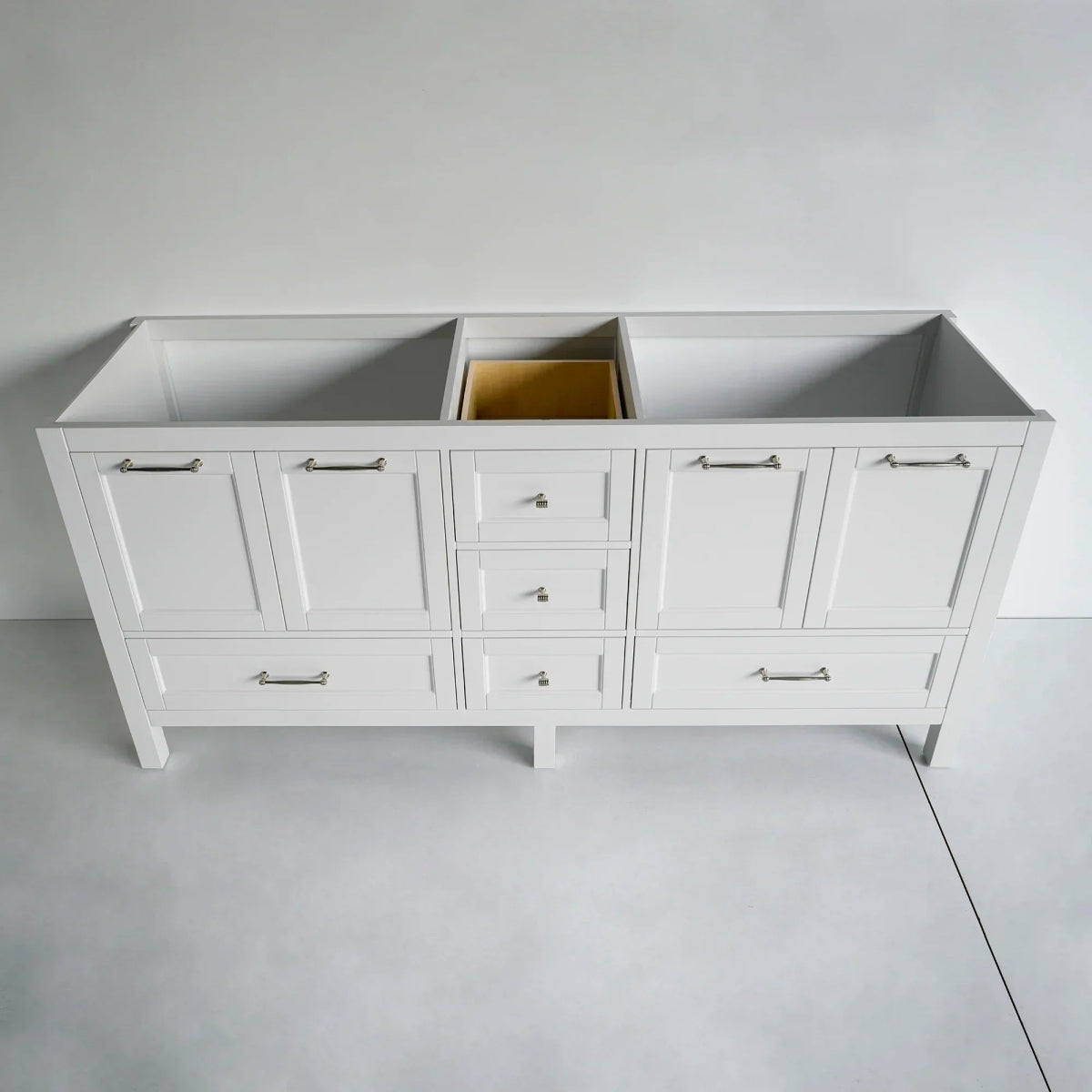 60 Inch White Selena Bathroom Vanity - aksesuardesign