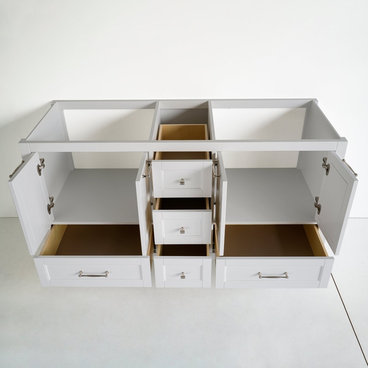 60 Inch White Selena Bathroom Vanity - aksesuardesign