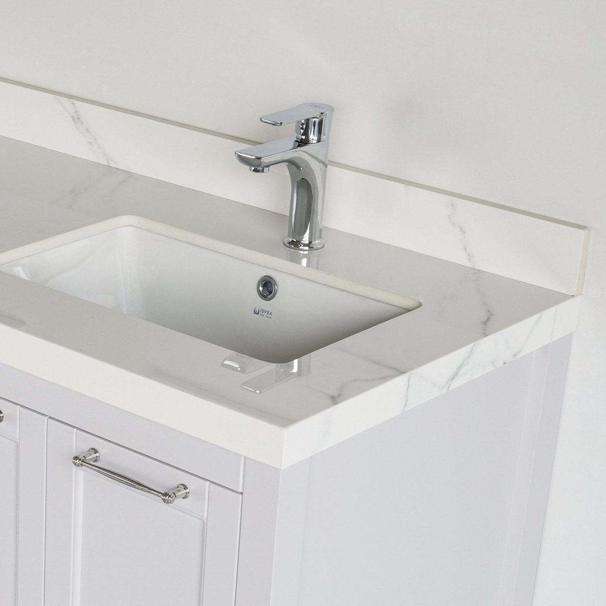 60 Inch White Selena Bathroom Vanity - aksesuardesign