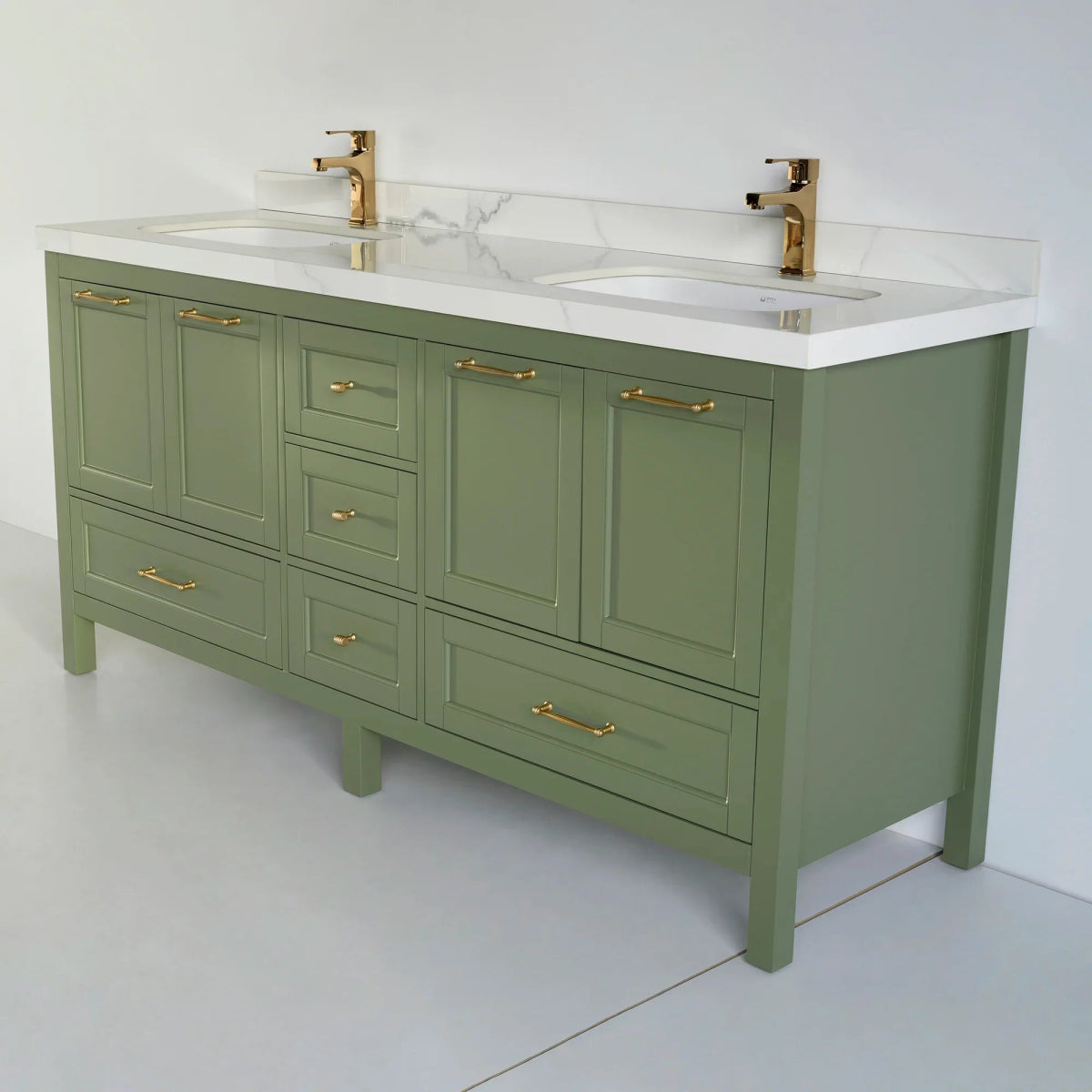 72 Inch Green Selena Bathroom Vanity - aksesuardesign