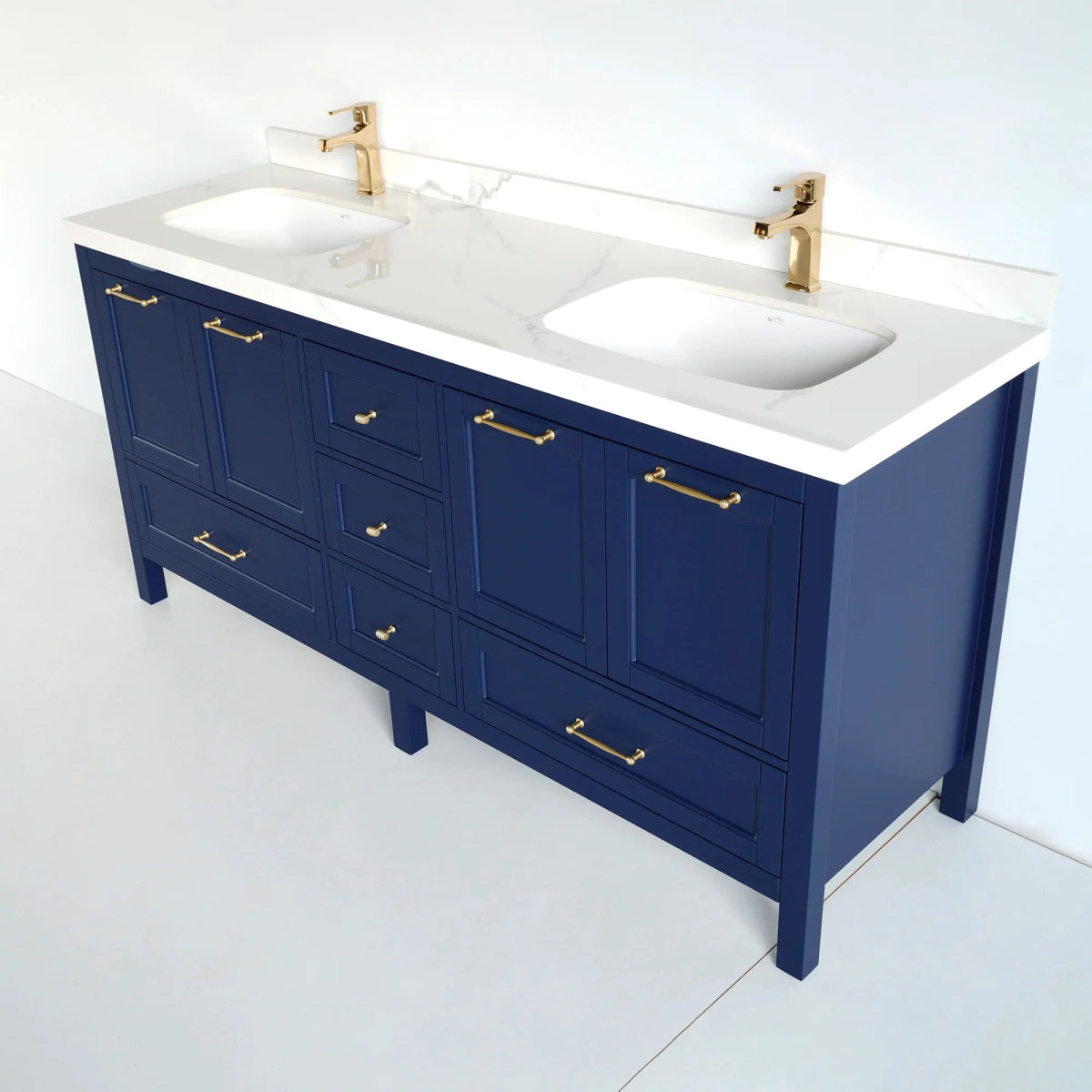 72 Inch Navy Blue Selena Bathroom Vanity - aksesuardesign