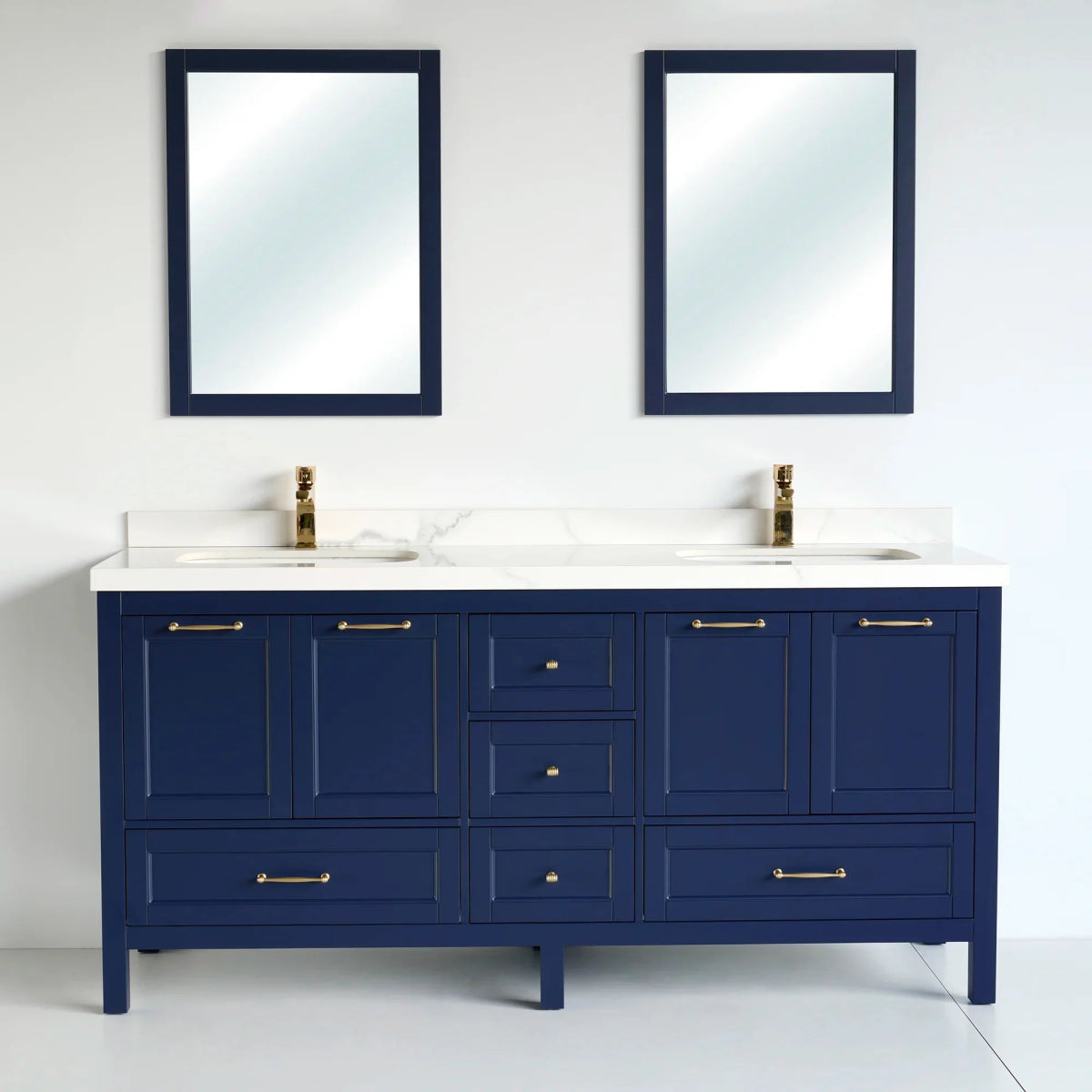 72 Inch Navy Blue Selena Bathroom Vanity - aksesuardesign