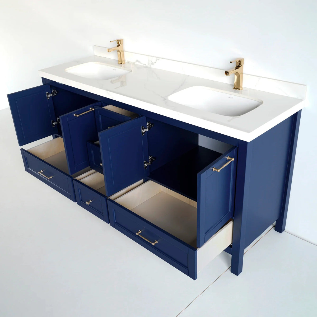 72 Inch Navy Blue Selena Bathroom Vanity - aksesuardesign