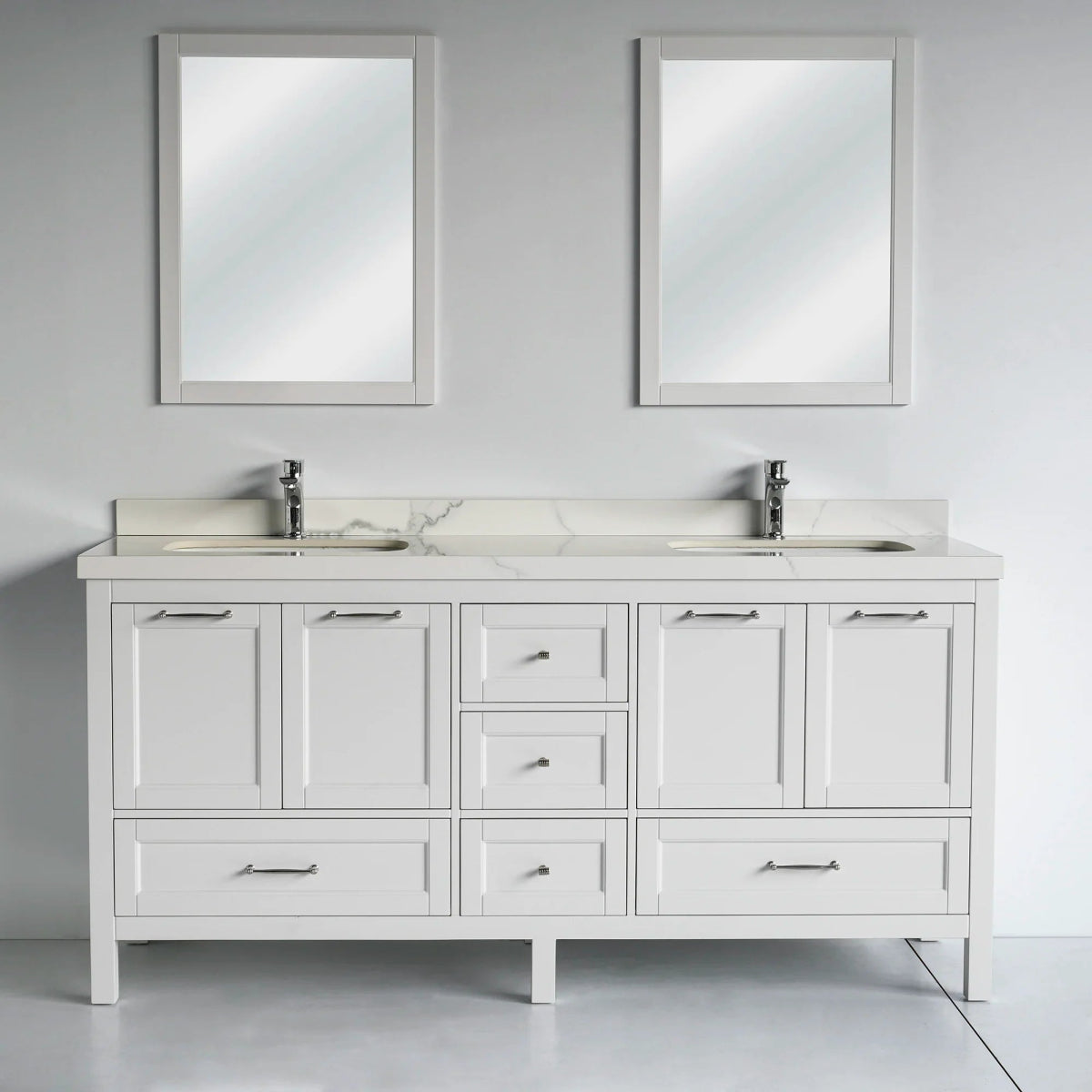 72 Inch White Selena Bathroom Vanity - aksesuardesign