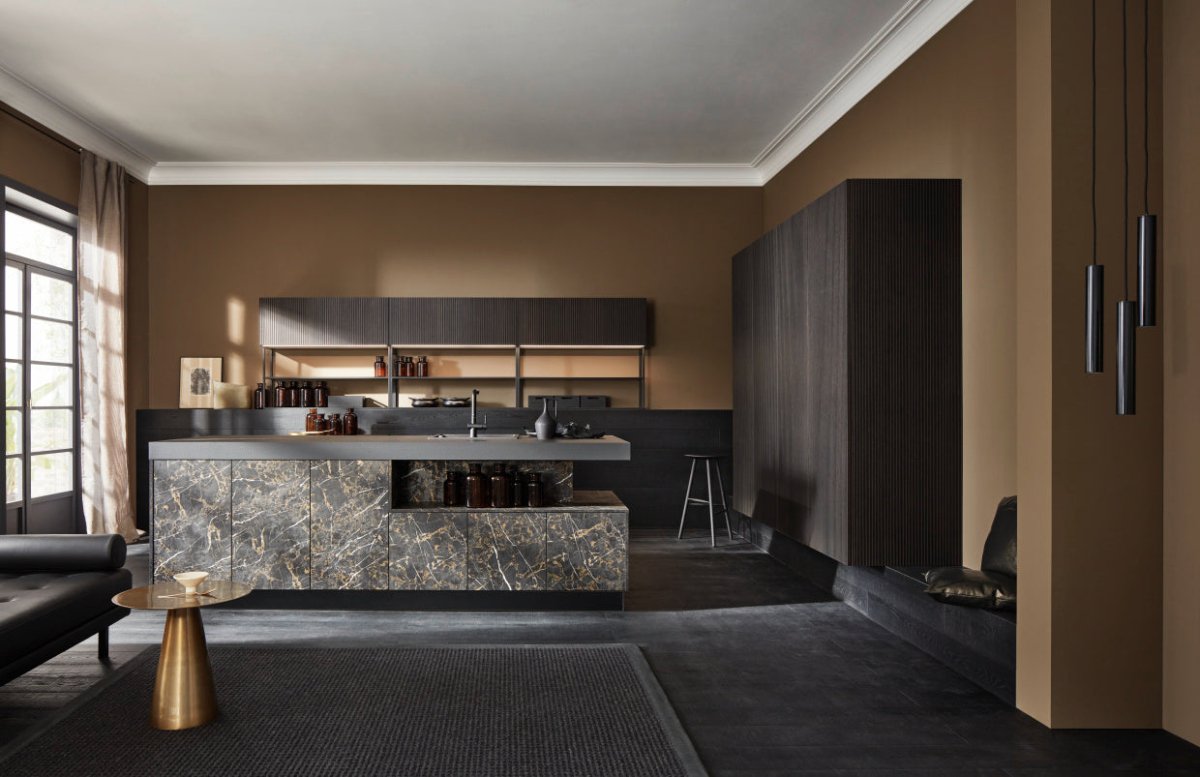 Neo MARBLE - Black marble / neoLODGE - Blackened oak - aksesuardesign