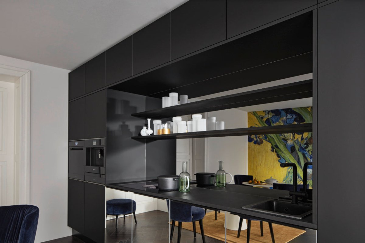 Neo MIRROR - Tinted mirror / Plus - Black soft mat - aksesuardesign