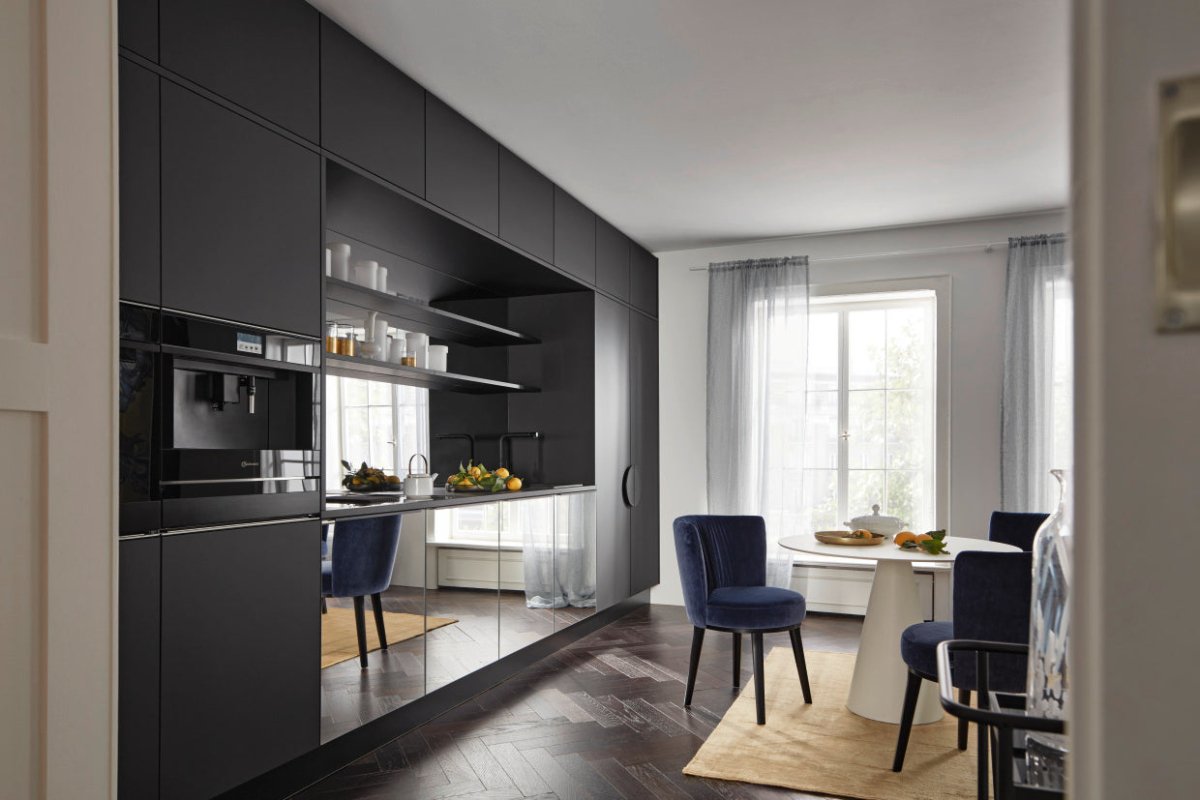 Neo MIRROR - Tinted mirror / Plus - Black soft mat - aksesuardesign