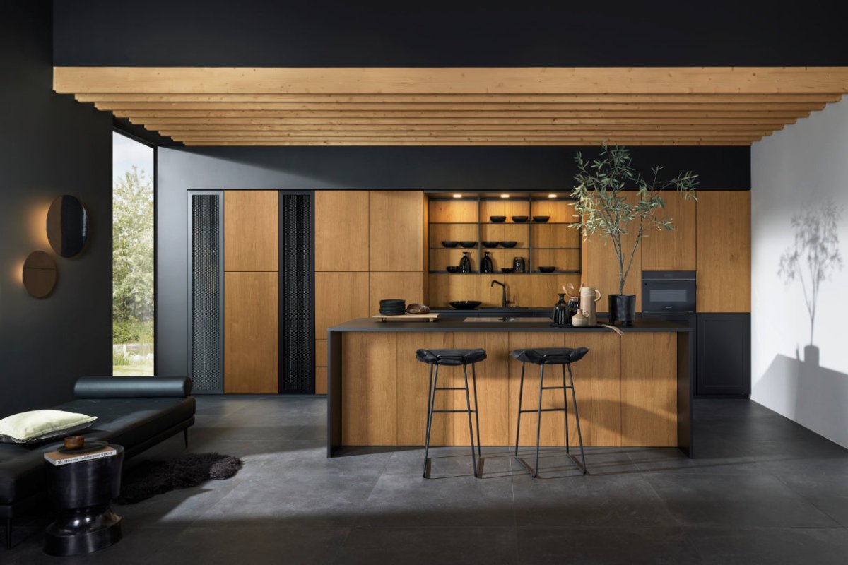 NEO NATURE - Eiche Cottage / Frame Lack - Schwarz softmatt - aksesuardesign