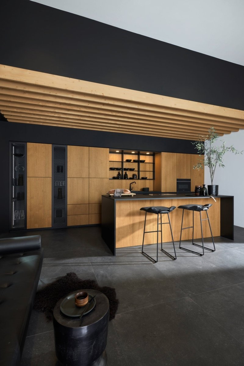 NEO NATURE - Eiche Cottage / Frame Lack - Schwarz softmatt - aksesuardesign
