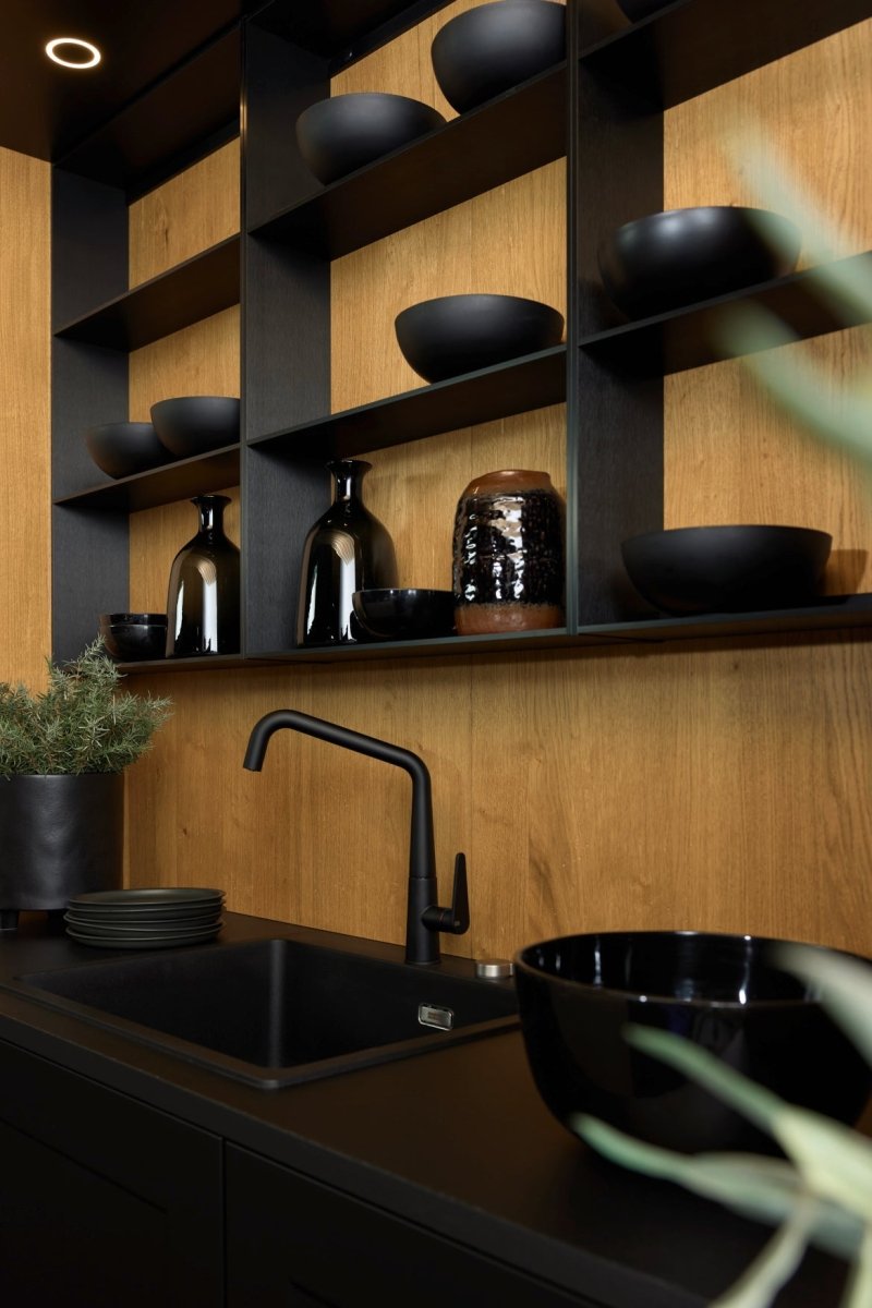NEO NATURE - Eiche Cottage / Frame Lack - Schwarz softmatt - aksesuardesign