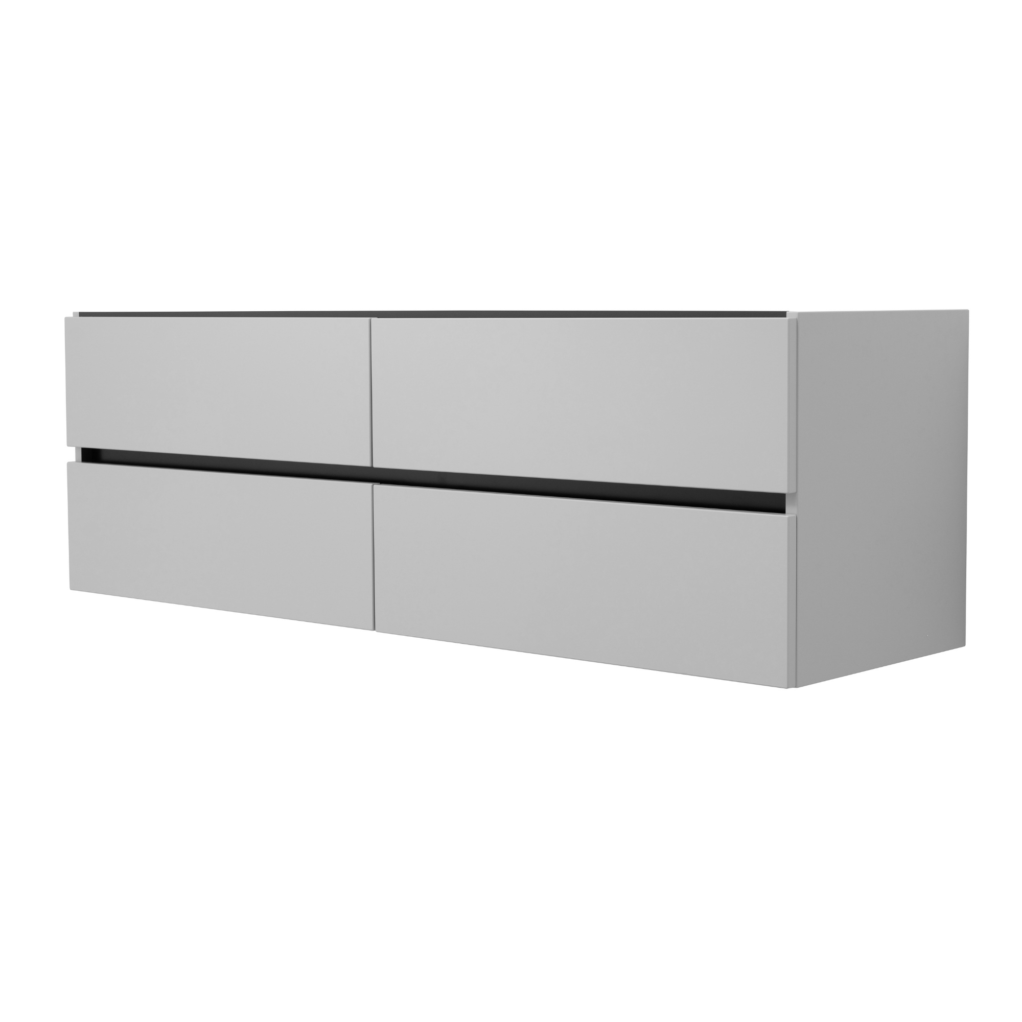 60 Inch Matte Cashmere Veneto Floating Bathroom Vanity