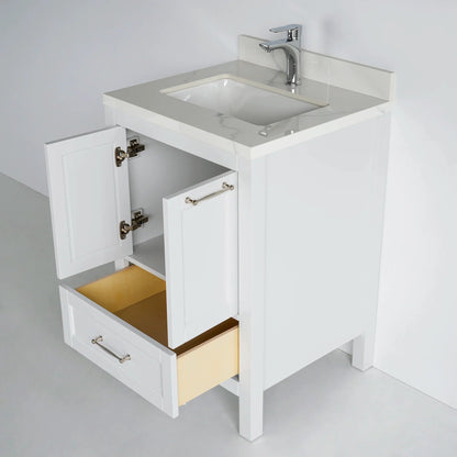 24 Inch White Selena Bathroom Vanity