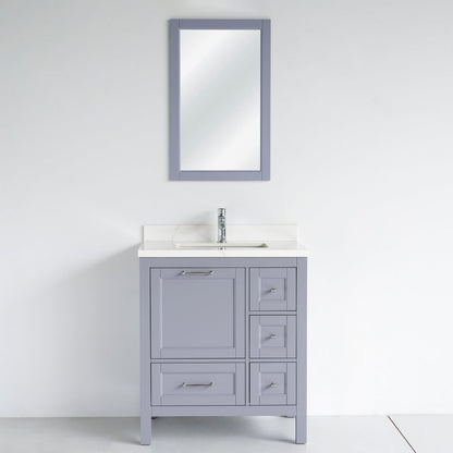 30 Inch Gray Selena Bathroom Vanity - aksesuardesign