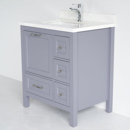 30 Inch Gray Selena Bathroom Vanity - aksesuardesign