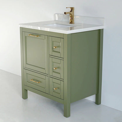 30 Inch Green Selena Bathroom Vanity