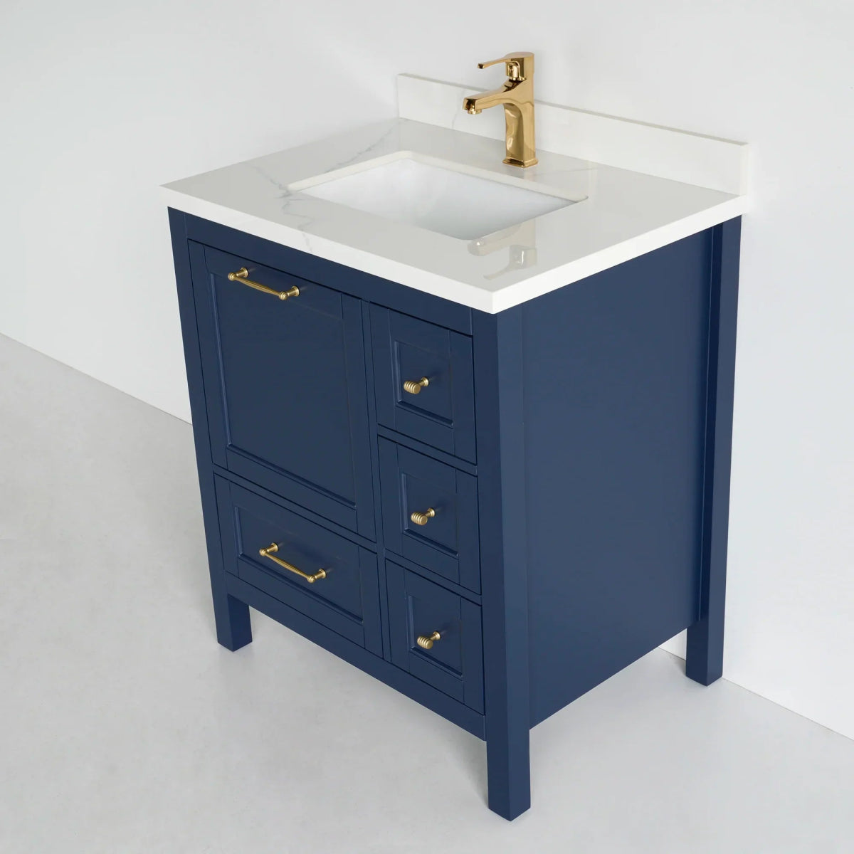 30 Inch Navy Blue Selena Bathroom Vanity