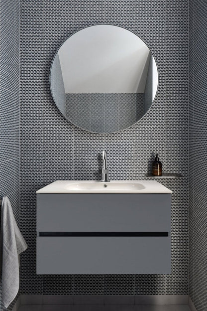 32 Inch Matte Dust Gray Veneto Floating Bathroom Vanity