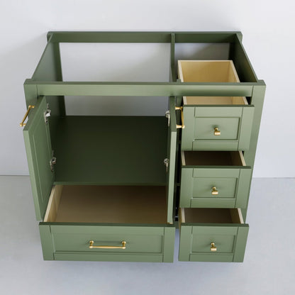 36 Inch Green Selena Bathroom Vanity