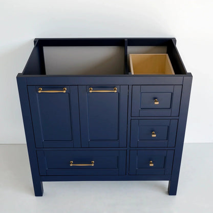 36 Inch Navy Blue Selena Bathroom Vanity - aksesuardesign