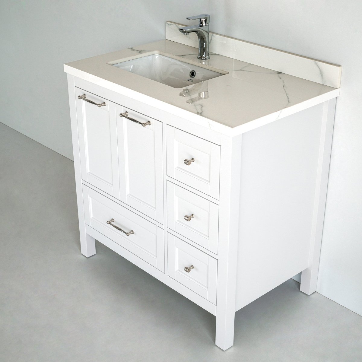 36 Inch White Selena Bathroom Vanity