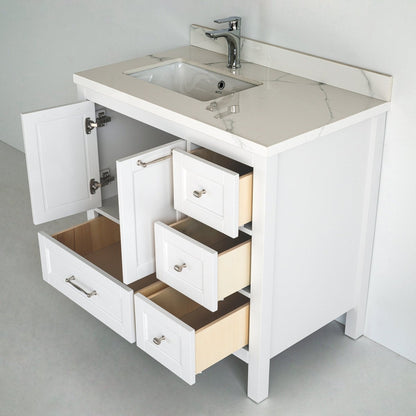 36 Inch White Selena Bathroom Vanity