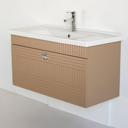 40 Inch Cappuccino Piaza Single Sink Bathroom Vanity