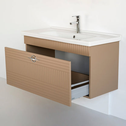 40 Inch Cappuccino Piaza Single Sink Bathroom Vanity