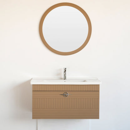 40 Inch Cappuccino Piaza Single Sink Bathroom Vanity