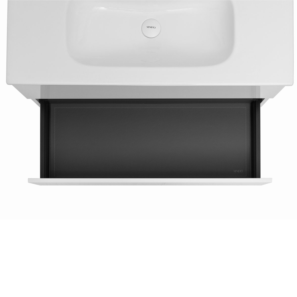 40 Inch High Gloss White Veneto Floating Bathroom Vanity