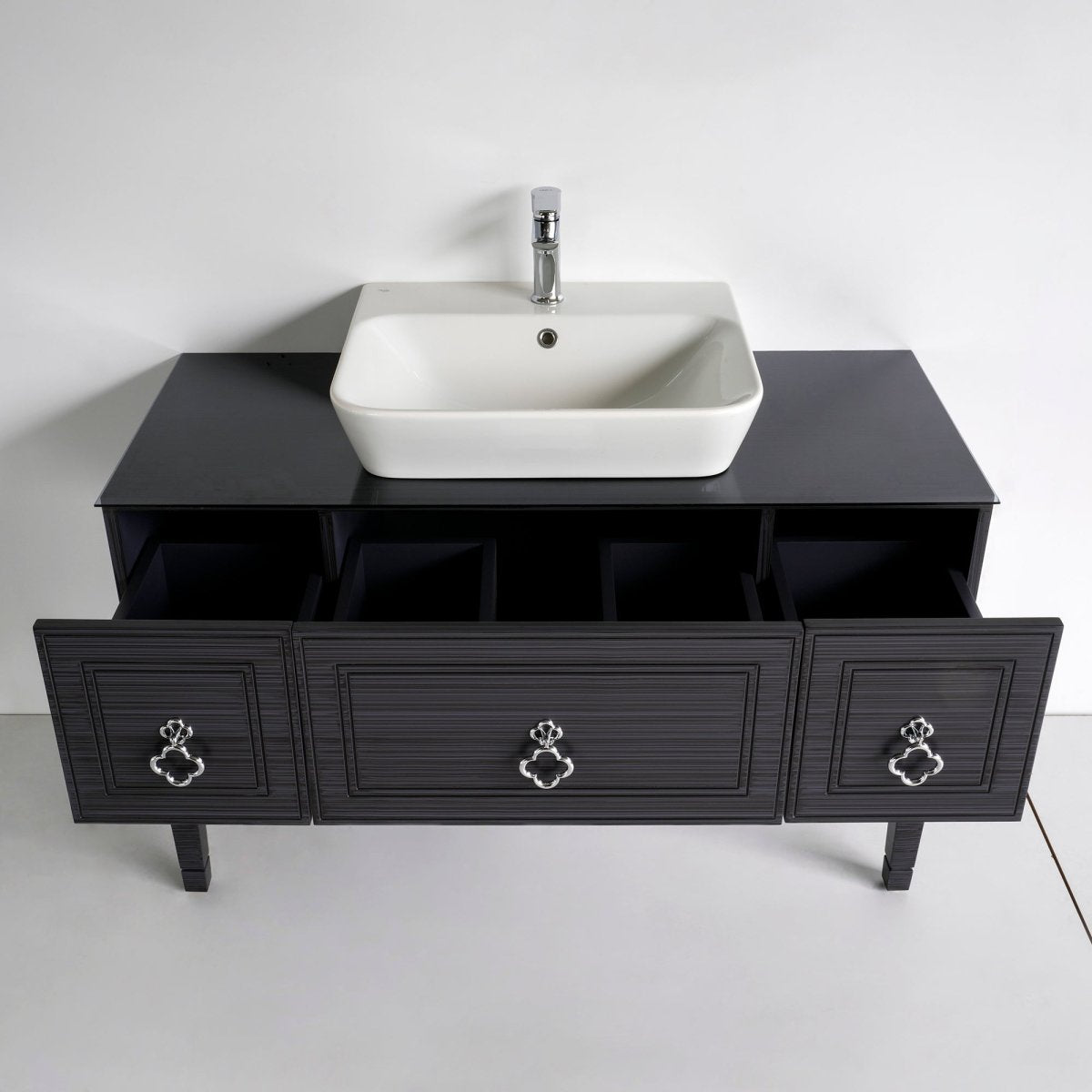 48 Inch Graphite Patina Gray Violet Bathroom Vanity