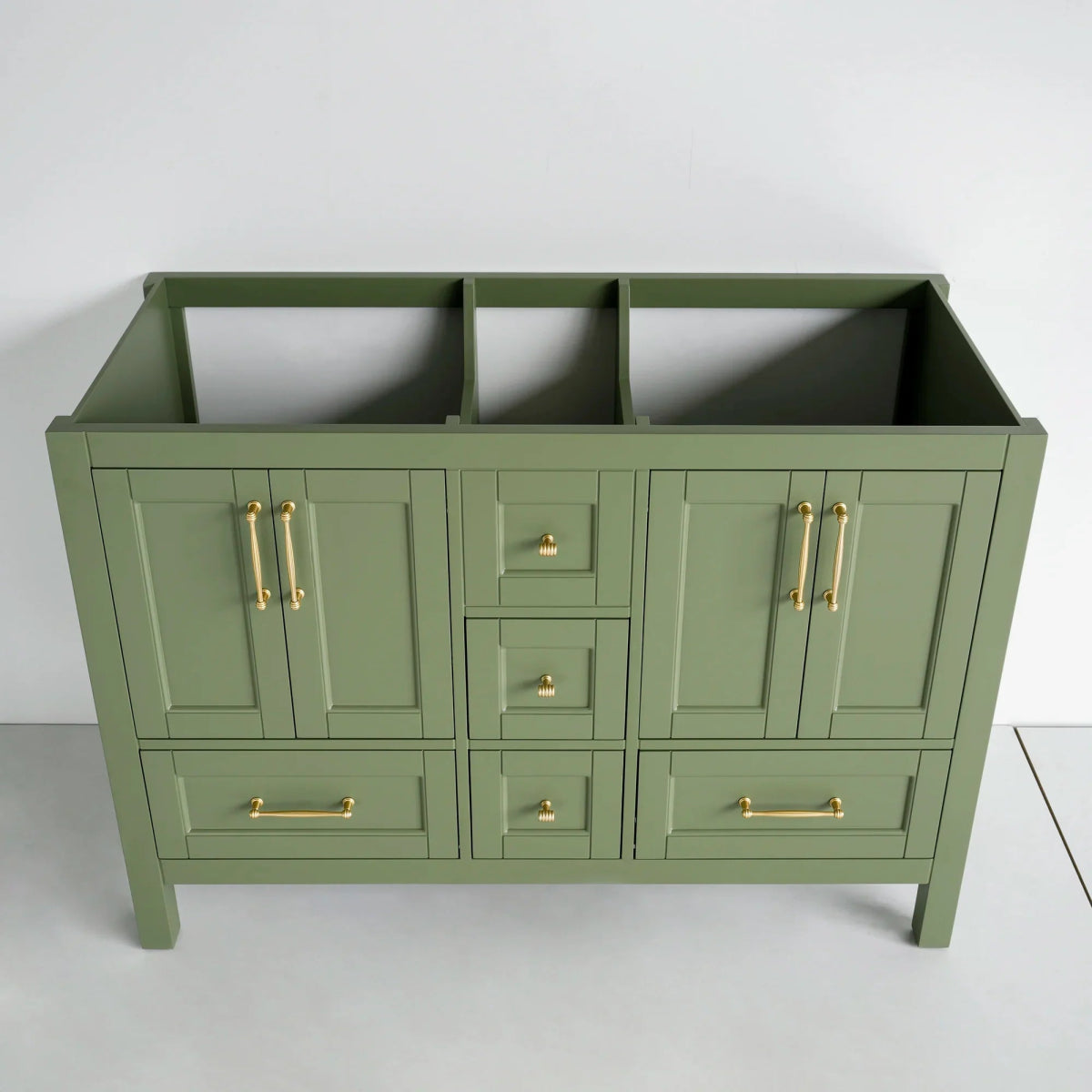 48 Inch Green Selena Double Sink Bathroom Vanity