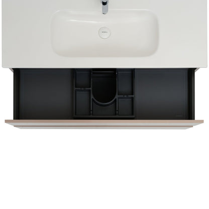 48 Inch High Gloss Capuccino Veneto Floating Bathroom Vanity - aksesuardesign