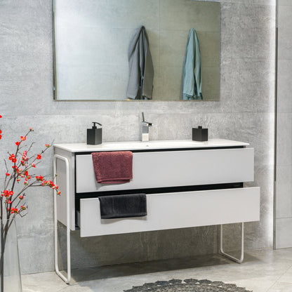 48 Inch Matte Cashmere Veneto Floating Bathroom Vanity - aksesuardesign