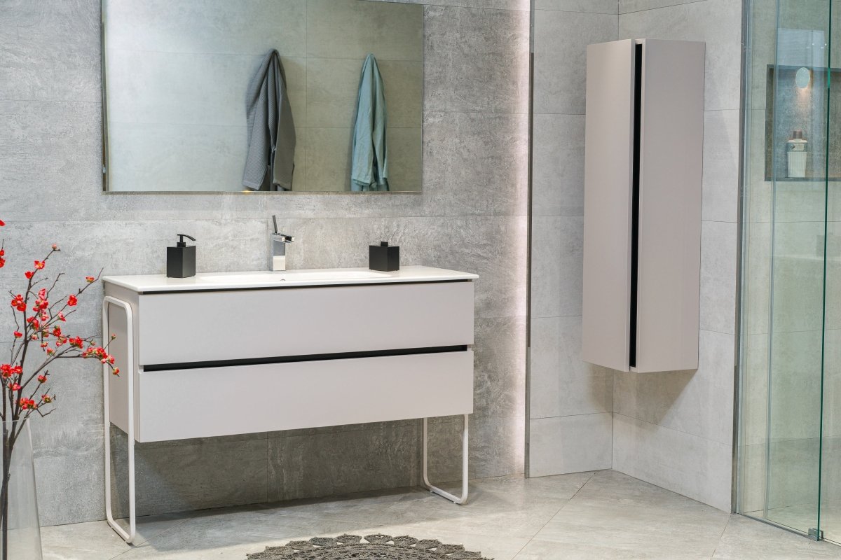 48 Inch Matte Cashmere Veneto Floating Bathroom Vanity - aksesuardesign