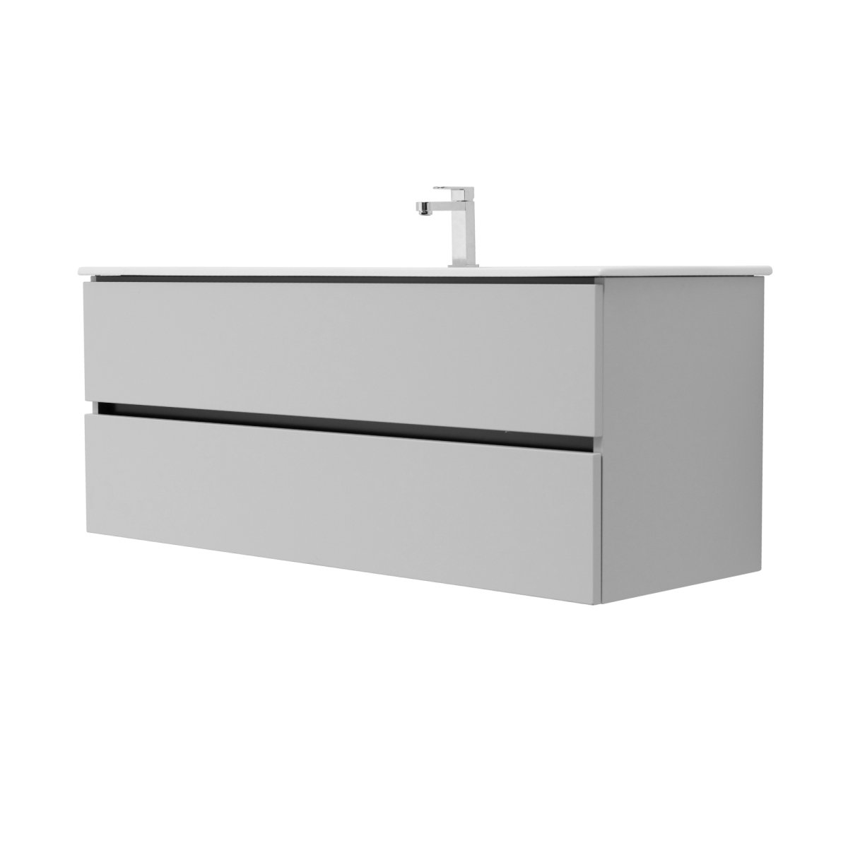 48 Inch Matte Cashmere Veneto Floating Bathroom Vanity - aksesuardesign