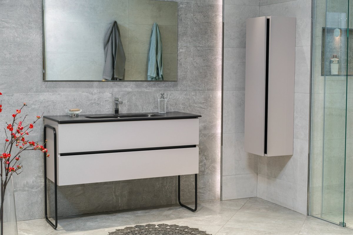 48 Inch Matte Cashmere Veneto Floating Bathroom Vanity - aksesuardesign